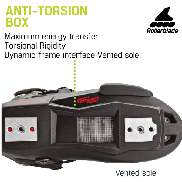 Rollerblade RB Twister 110 Blk/Red Inline Recreational Skate - Skatewarehouse.co.uk