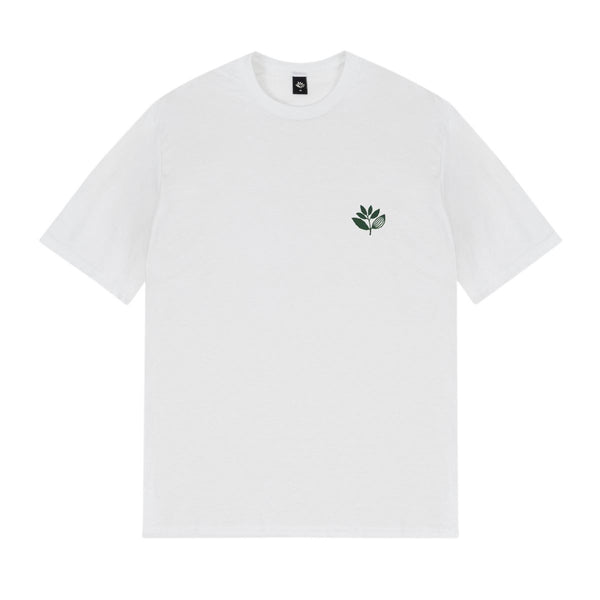 Magenta Classic Plant Tee White