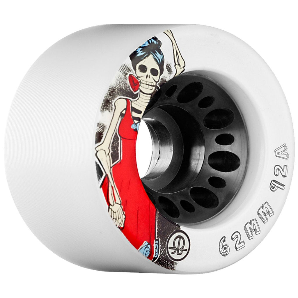 Rollerbones - Dotd Speed White (4) - / 92a Skateboard Wheels - 62mm