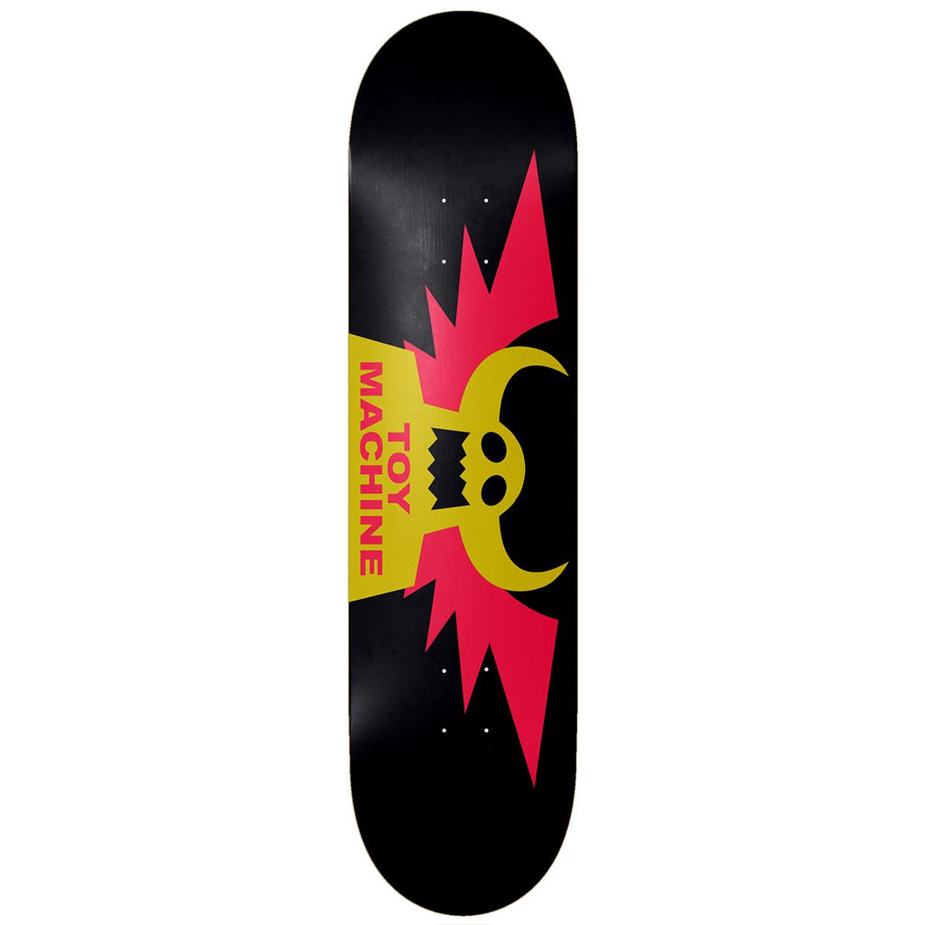 Toy Machine Winged Black Skateboard Deck - 8.25" - Skatewarehouse.co.uk