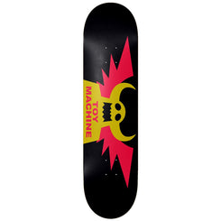 Toy Machine Winged Black Skateboard Deck - 8.25" - Skatewarehouse.co.uk