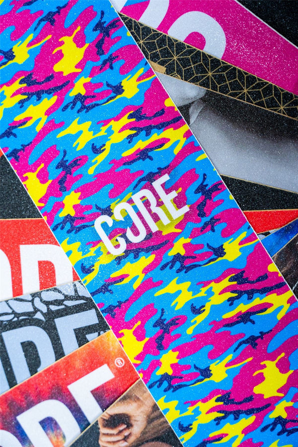 CORE Scooter Griptape - Neon Camo - Skatewarehouse.co.uk