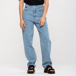 Santa Cruz Womens Pant Classic Dad Jeans - Bleach Blue - Skatewarehouse.co.uk