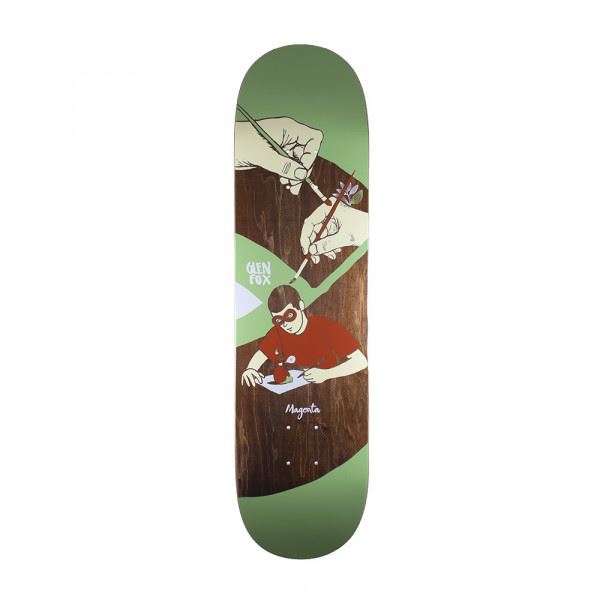 Magenta Glen Fox Extravision  Skateboard Deck - 8.25