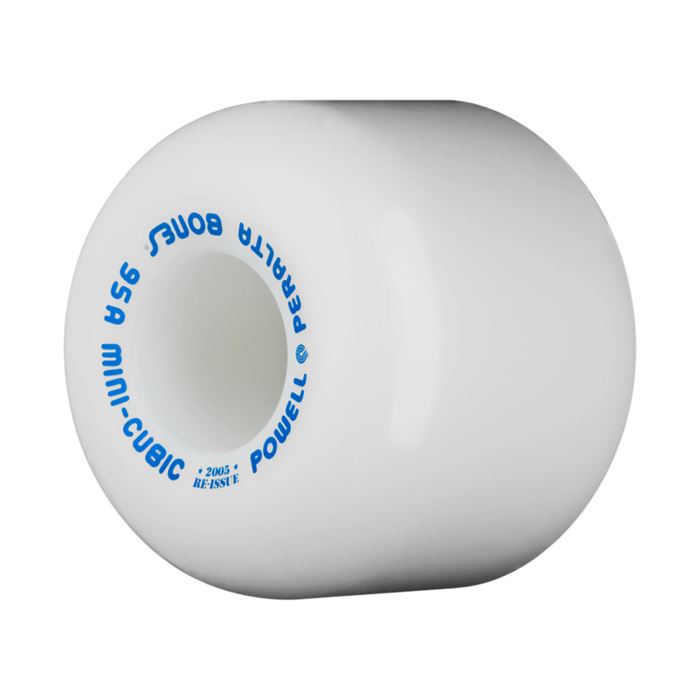 Powell Peralta Mini-Cubic 95a White Skateboard Wheels - 64mm