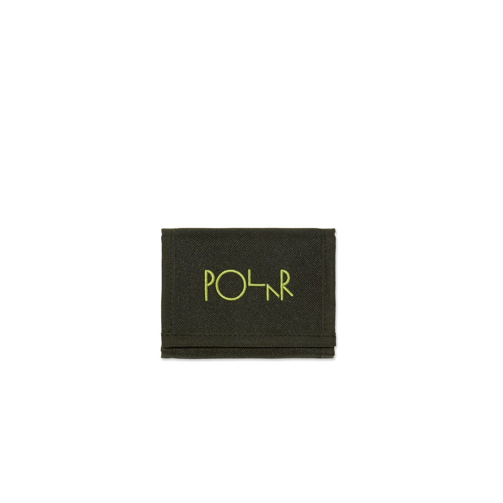 Polar Skate Co Key Wallet | Script Logo (Black / Lime) - One Size