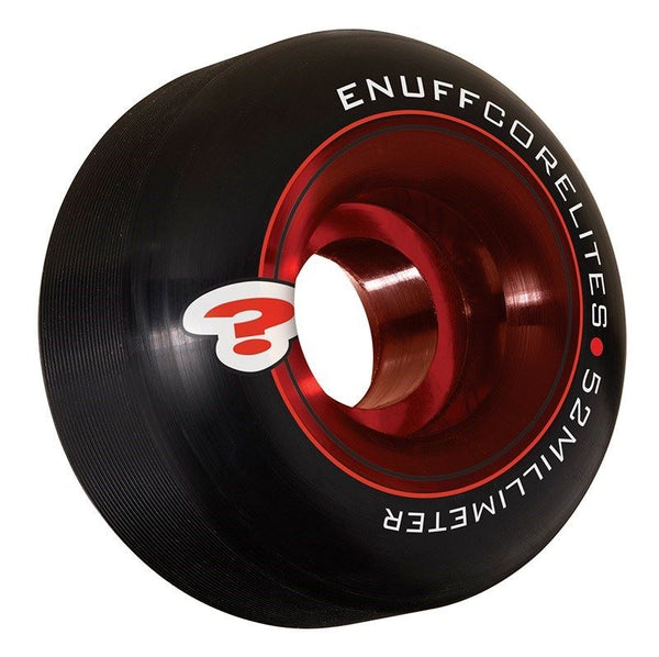 Enuff Corelites Skateboard Wheels - Black / Red - Skatewarehouse.co.uk