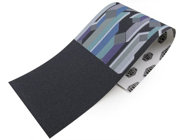 Jessup Skateboard Griptape D.Wainwright Blue Glitch - Skatewarehouse.co.uk