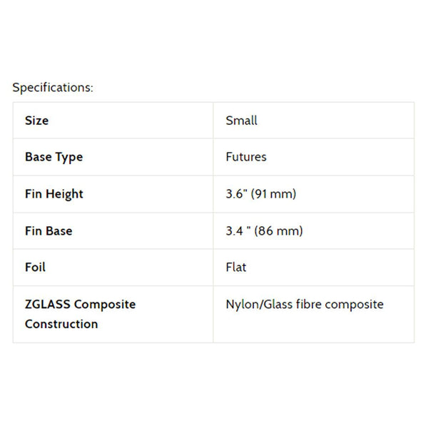 3D Fins - Rip Spit Side Bites - Small - Split Mono (Futures)