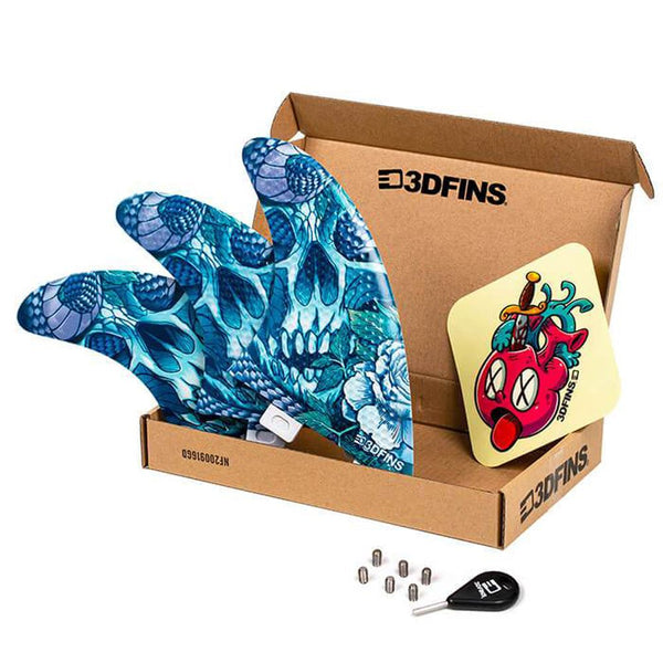 3D Fins - All Rounder Thruster - Large - Snake Pit (FCS1 / Futures)