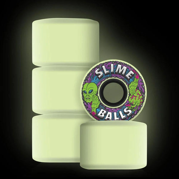 Slime Balls Skateboard Wheels Alien OG Slime GITD 78a -