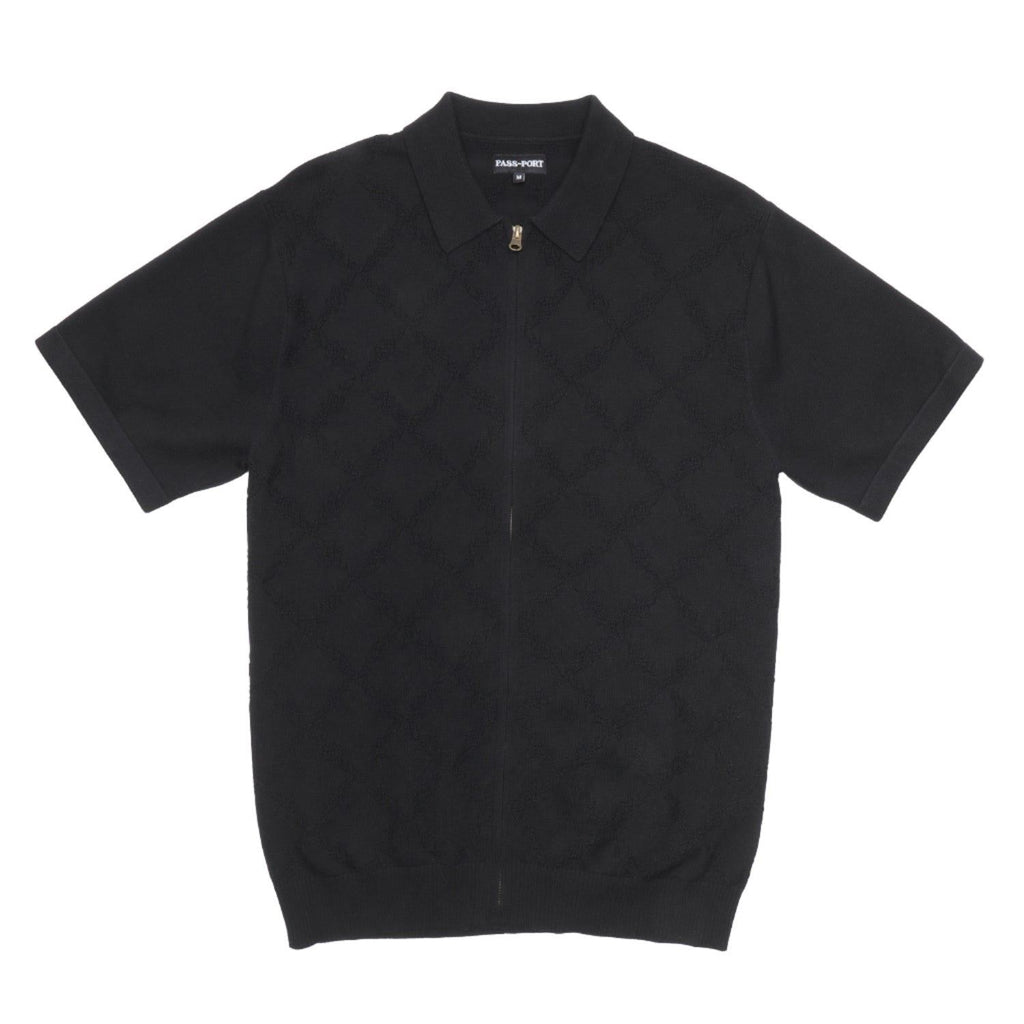 Pass~Port Brasco Zip SS Knit (Black) Accessories - M