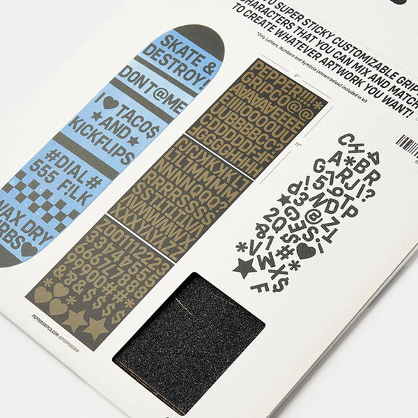 Pepper G5 Alpha# - Custom Grip Kit Skateboard Grip Tape