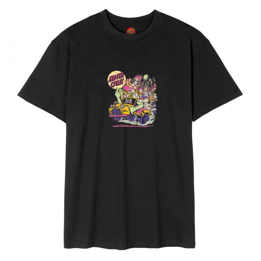 Santa Cruz T-Shirt Johnson Beast Wagon T-Shirt - Black - Skatewarehouse.co.uk