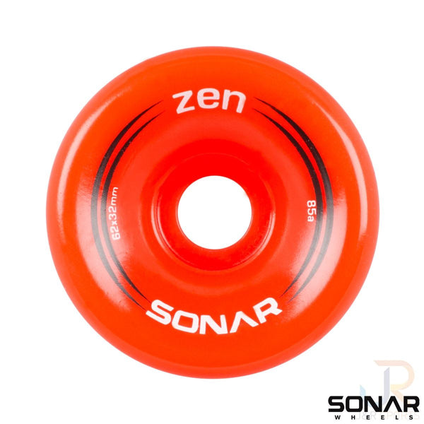 Sonar (4) Zen - Red - / 85a Skateboard Wheels - 62mm