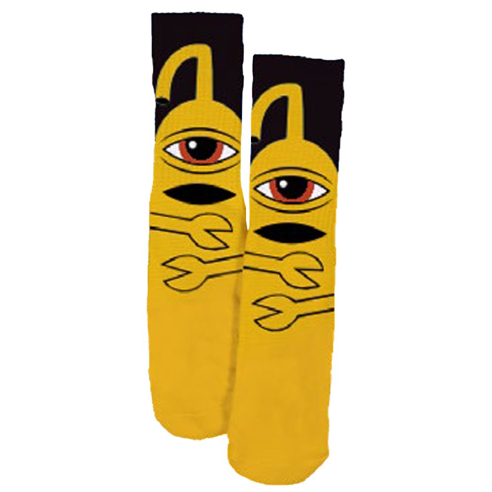 Toy Machine Sect Hug Sock Yellow