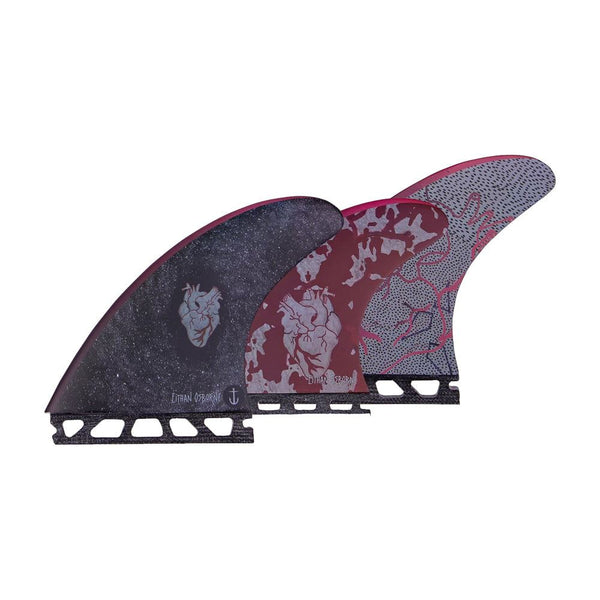 Captain Fin Co - Eithan Osbourne Heart Tri - SM / MD / LG - Black (Futures) - L
