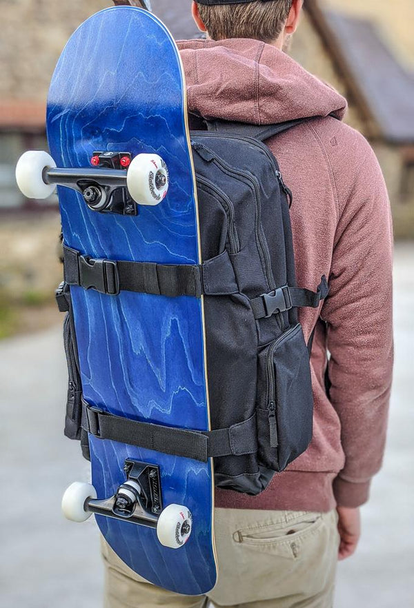 Venom Skateboards PRO Backpack with Skate Carrier - Black - Skatewarehouse.co.uk