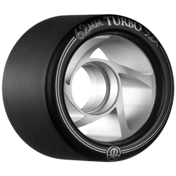 Rollerbones - Turbo Alu Hub Black (8) - / 92a Skateboard Wheels - 62mm