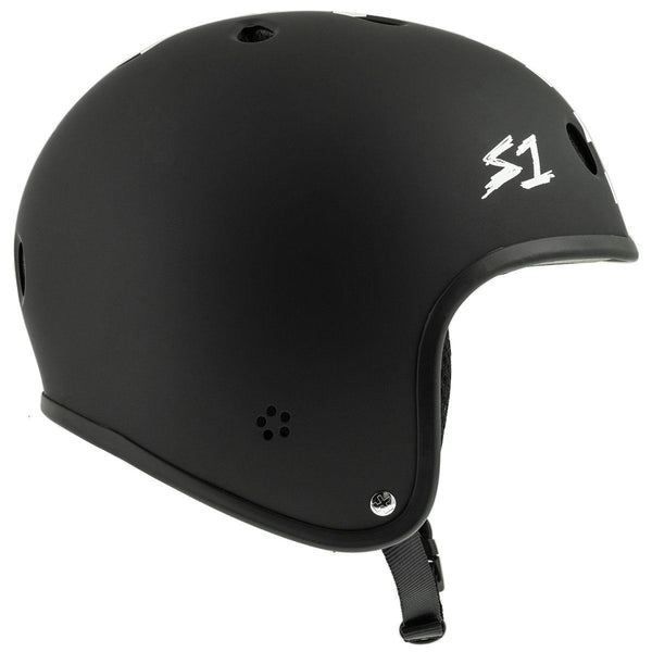 S1 RETRO Lifer Helmets - Black Matt White Checker