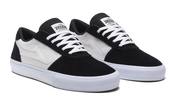 Lakai Manchester Skate Shoes - Black / Red UV - Skatewarehouse.co.uk