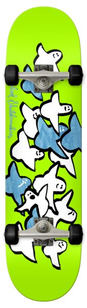 Krooked Birds Green Complete Skateboard - 7.75"