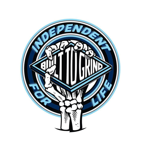Independent Stickers For Life Clutch (10 Pack) Blue / Black - 3.5 - Skatewarehouse.co.uk