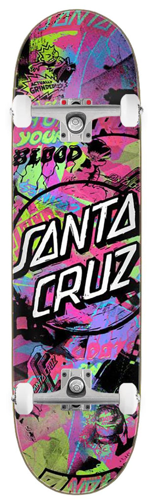 Santa Cruz Birch Cut Collage 7 Ply x Venom Custom Complete Skateboard - 8.5" - Skatewarehouse.co.uk