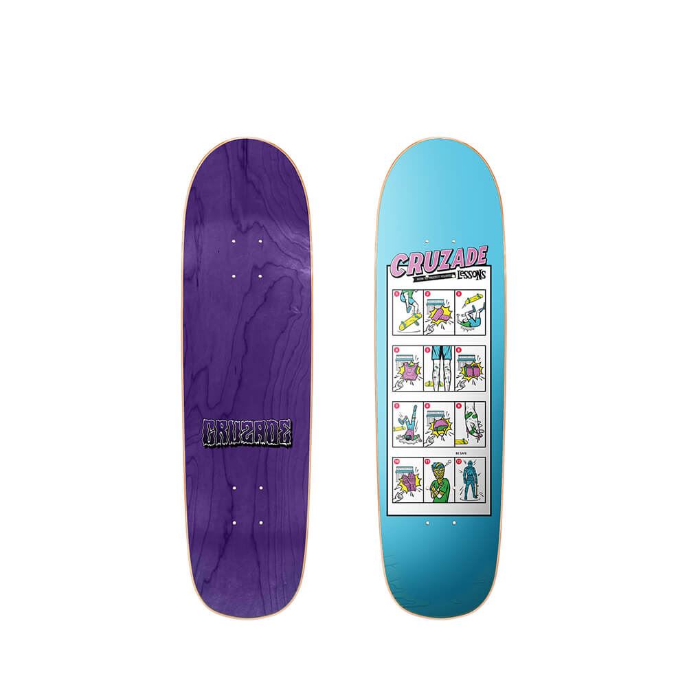 Cruzade Lessons Cruzade Skateboard Deck - 8.125" - Skatewarehouse.co.uk