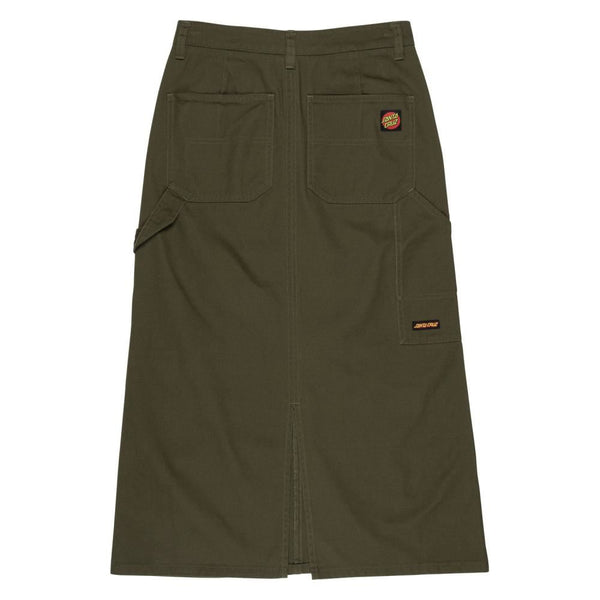 Santa Cruz Womens Skirt Classic Carpenter Skirt - Khaki - Skatewarehouse.co.uk