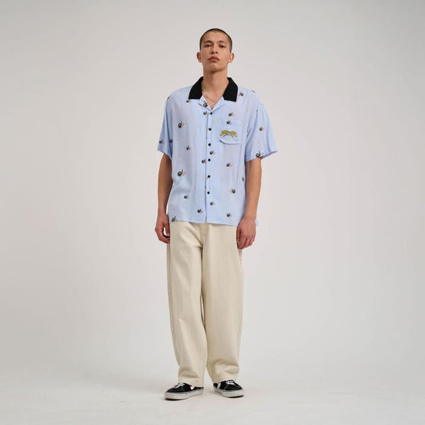 Santa Cruz Shirt Winkowski Surf SS Shirt - Fresh Blue - Skatewarehouse.co.uk