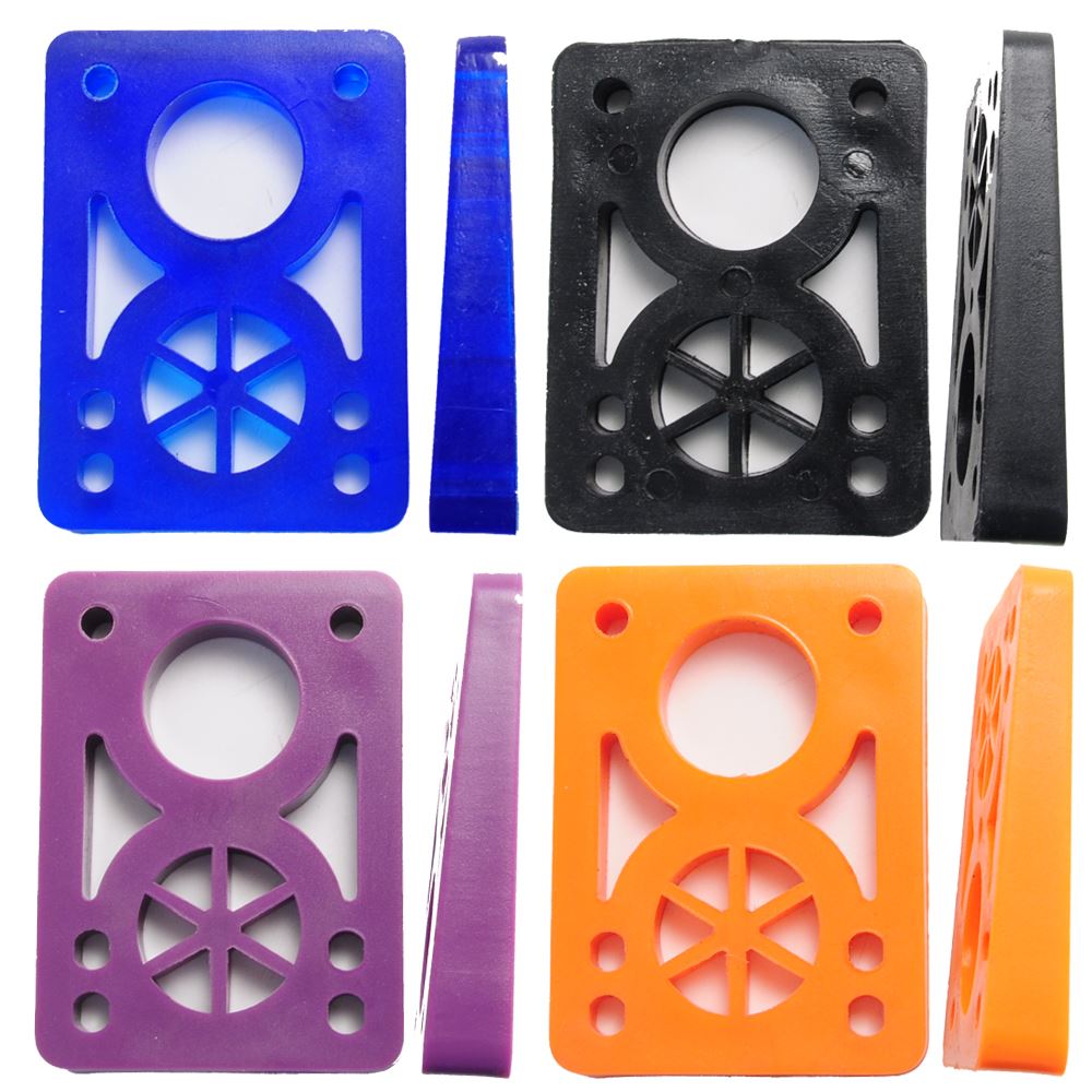 Adjutable Wedge Riser D Street Risers Soft Wedge Risers (Pack 2) - Black