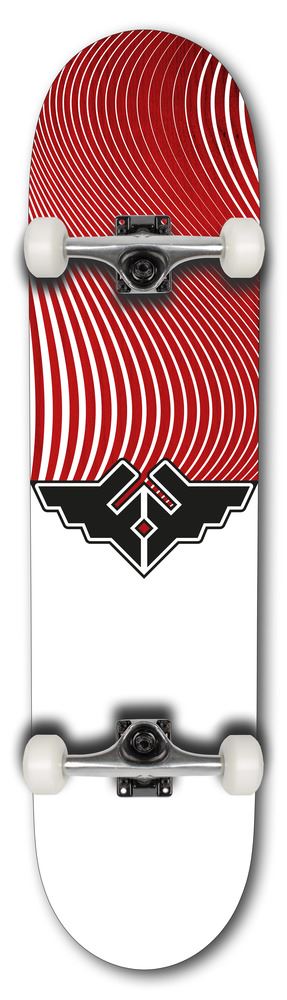 Fracture Wings V4 Red Complete Skateboard - 7.75