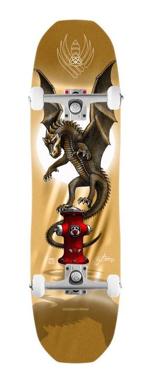 Powell Peralta FLIGHT Andy Anderson • Hydrant • • Gold Foil x Venom Custom Complete Skateboard - 8.4"