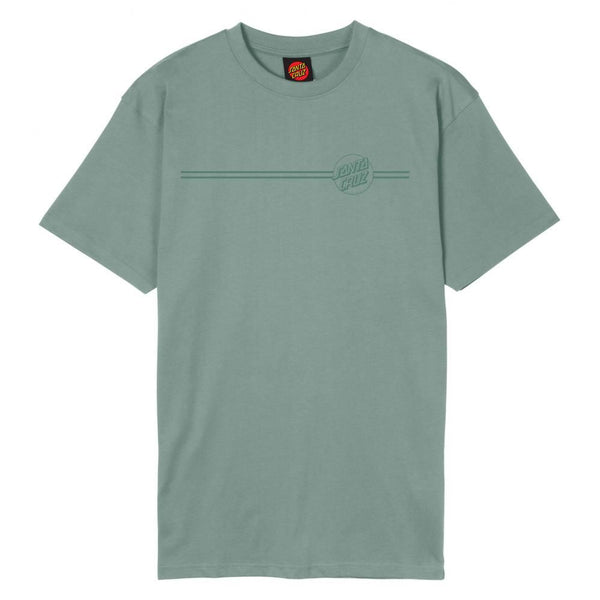 Santa Cruz T-Shirt Tonal Opus Dot Stripe T-Shirt - Moon Rock - Skatewarehouse.co.uk