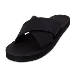 Indosole - Mens Sandals - ESSNTLS Cross - Black Shoes