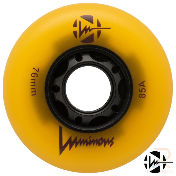 Luminous Led Inline Wheel (Set of 4 Wheels) - Sunray Glow - 76Mm/85A - Skatewarehouse.co.uk