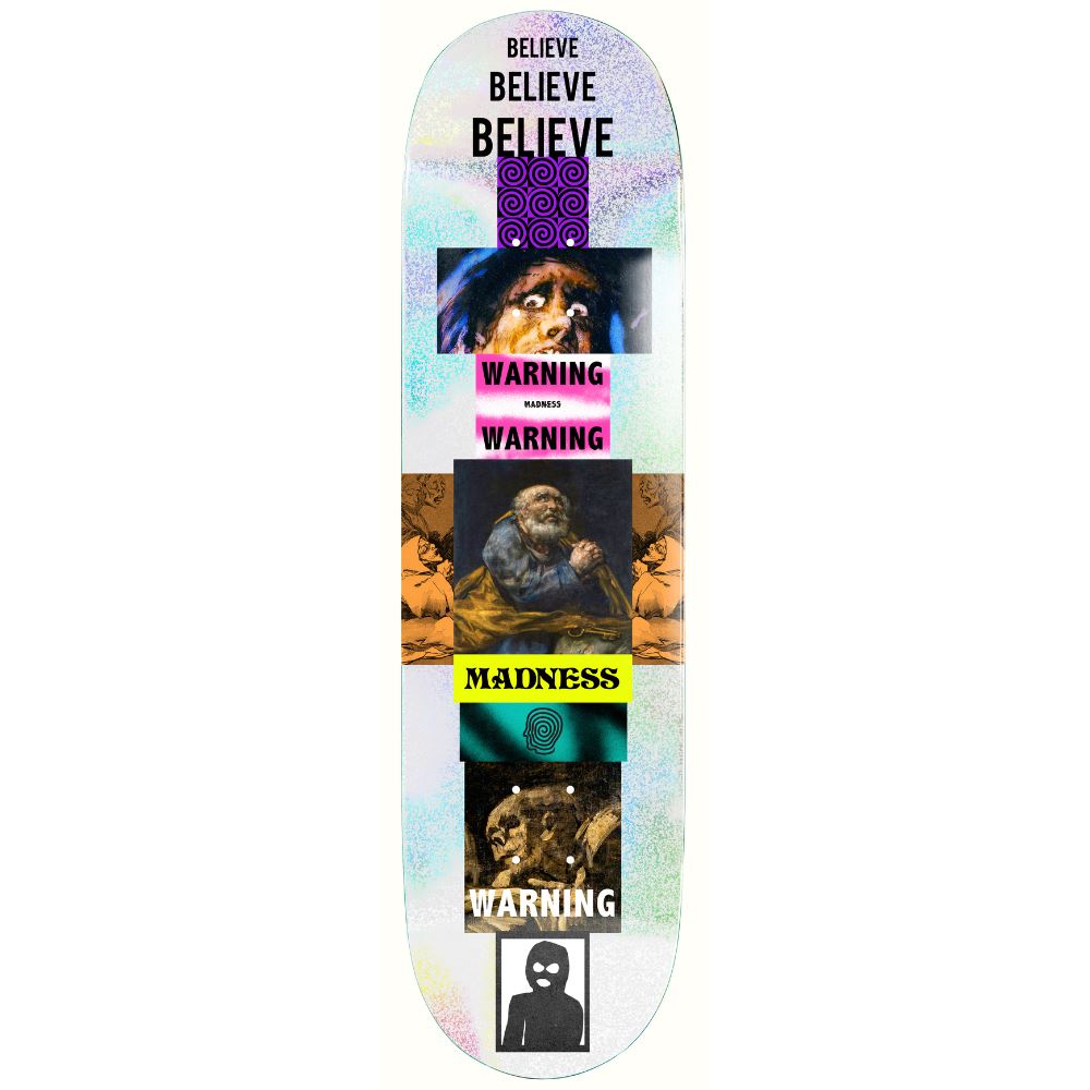 Madness Believe R7 Hologrpahic Skateboard Deck - 8.5"