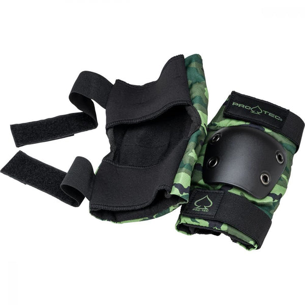 Pro-Tec Pads Street Adult 3-PK Pad Set Open - Camo - Skatewarehouse.co.uk