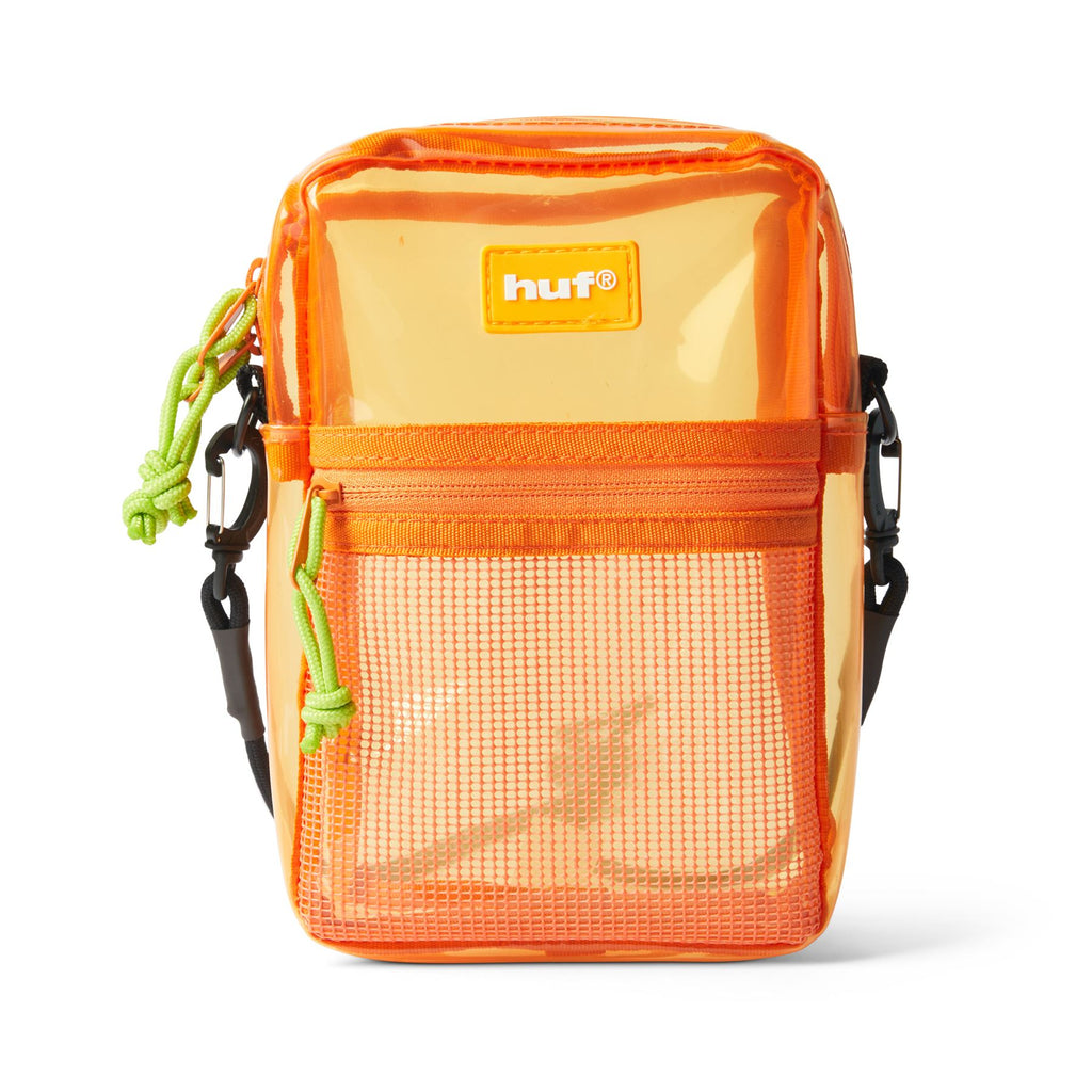 HUF Mercer Transparent Side Bag (Orange) - One Size