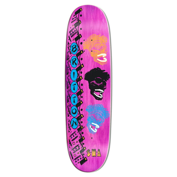 SMA Tuma Pink Stain Bottom ( X ) WB W/LOA Skateboard Deck - 8.875