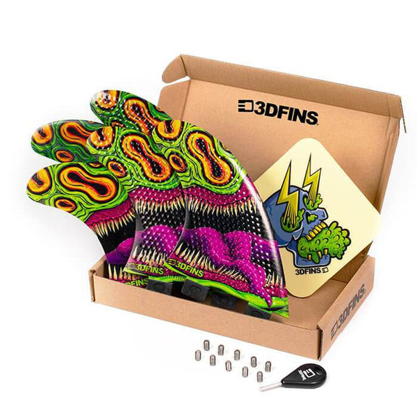3D Fins - All Rounder 5 Fin - Medium - Mouthy (FCS1 / Futures)
