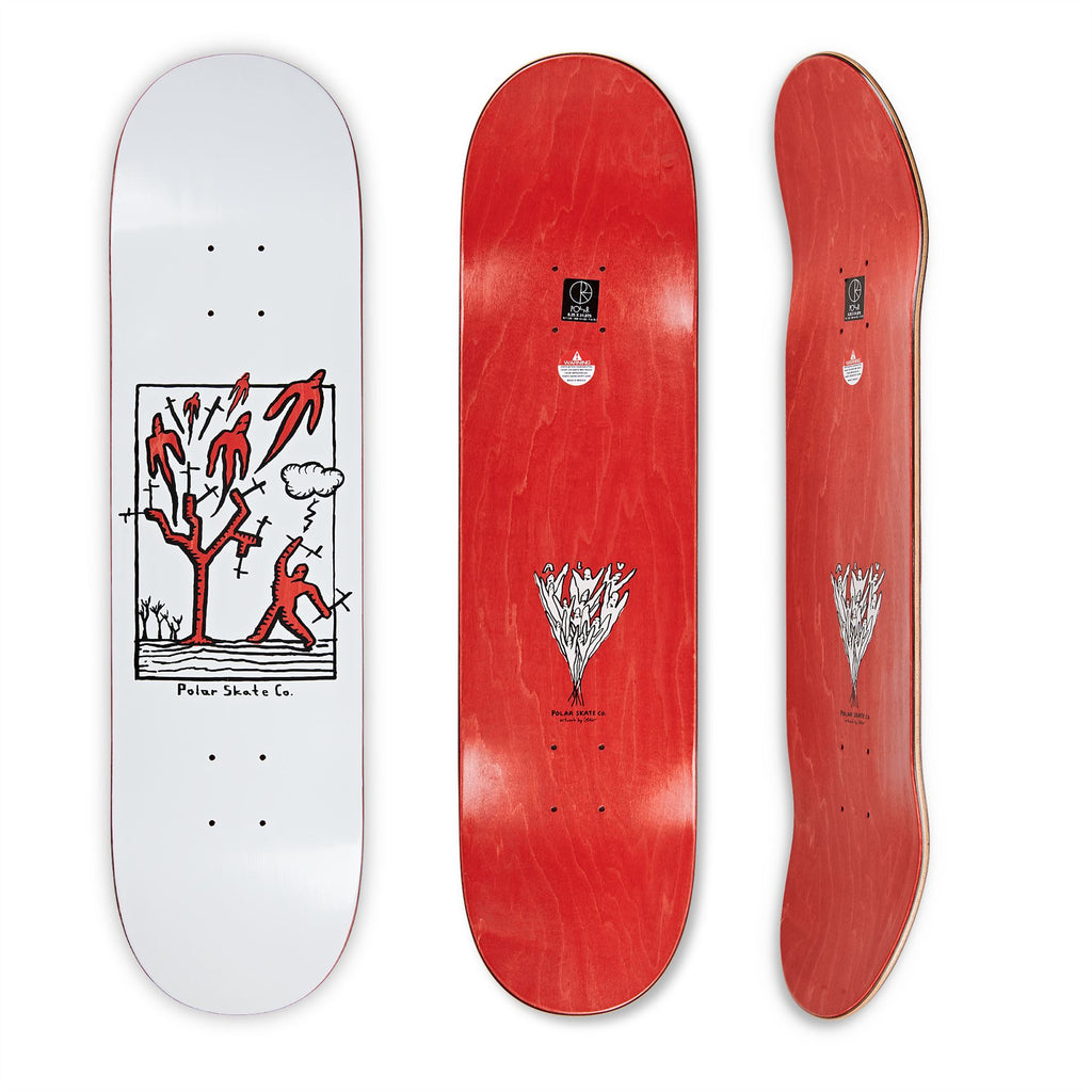 Polar Skate Co TEAM - Heaven (White) Skateboard Deck - 7.875"