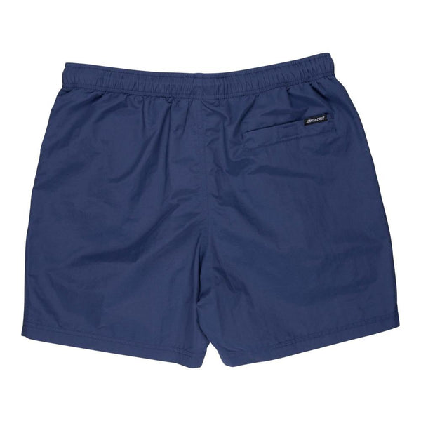 Santa Cruz Swim Shorts Crescent Bone Hand Swim Short - Navy Dusk - Skatewarehouse.co.uk