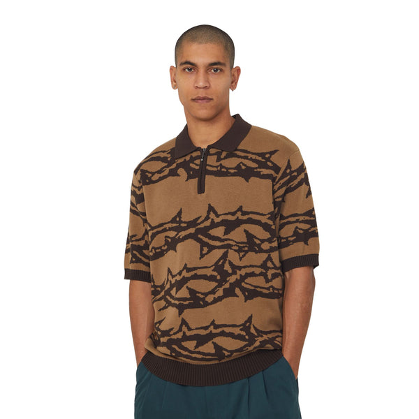 HUF Fantasies Knit Ss Top (Brown)
