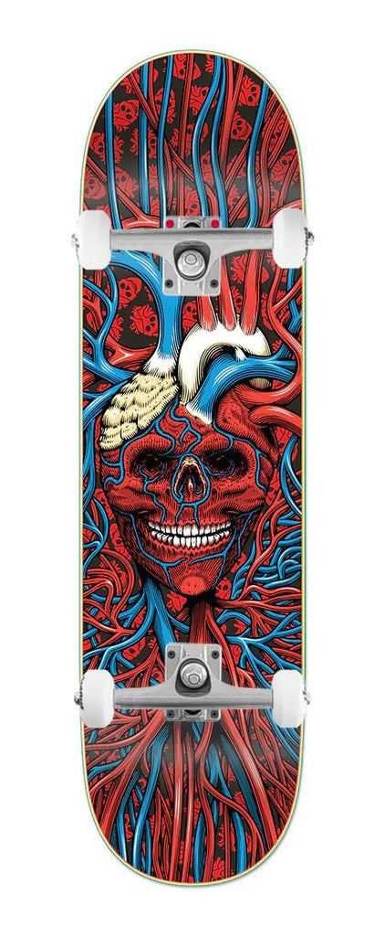 StrangeLove 'Heart Skull' x 32.25" (WB: 15") - Sean Cliver x Venom Custom Complete Skateboard - 8.375"