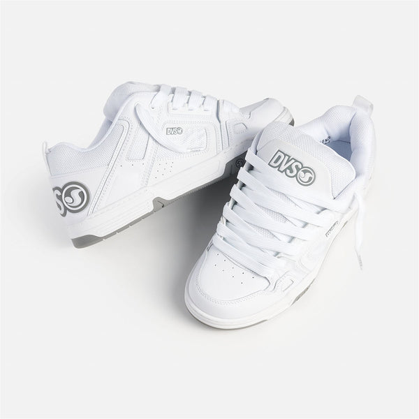 DVS Comanche Skate Shoes White White Grey