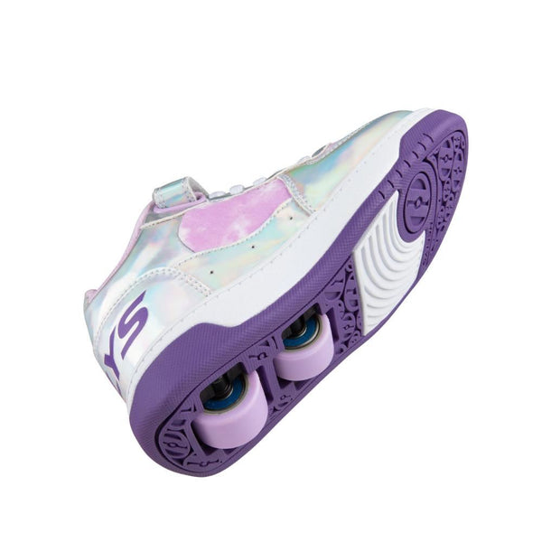 Heelys X2 Rezerve Low X2 - Silver Holo / Lavender - Skatewarehouse.co.uk