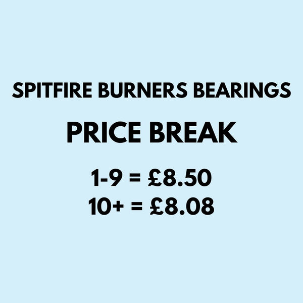 Spitfire Burners Bearings (Single) - Skatewarehouse.co.uk