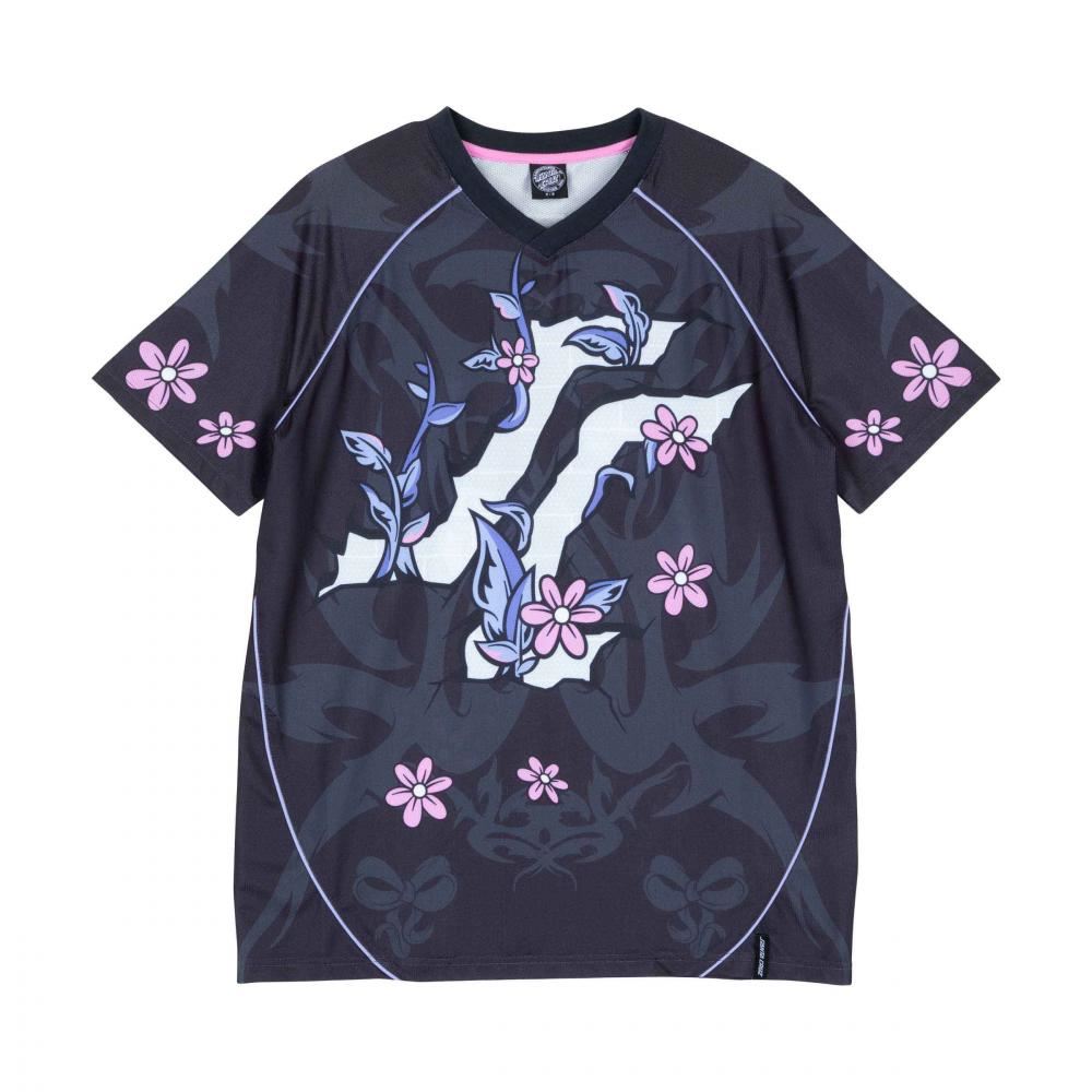 Santa Cruz Womens Top Flourish Jersey - Multi - Skatewarehouse.co.uk